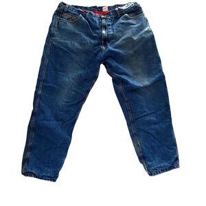 Berne Apparel Company Men's Insulated Denim Jeans Size 40x30 Blue Workwear Lined